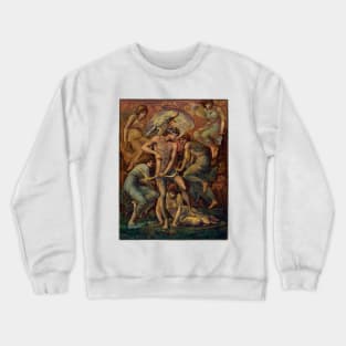 Cupid’s Hunting Fields, Surrounded by Women 1885 Edward Burne-Jones Crewneck Sweatshirt